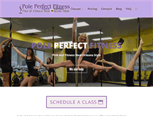 Tablet Screenshot of poleperfectfitness.com